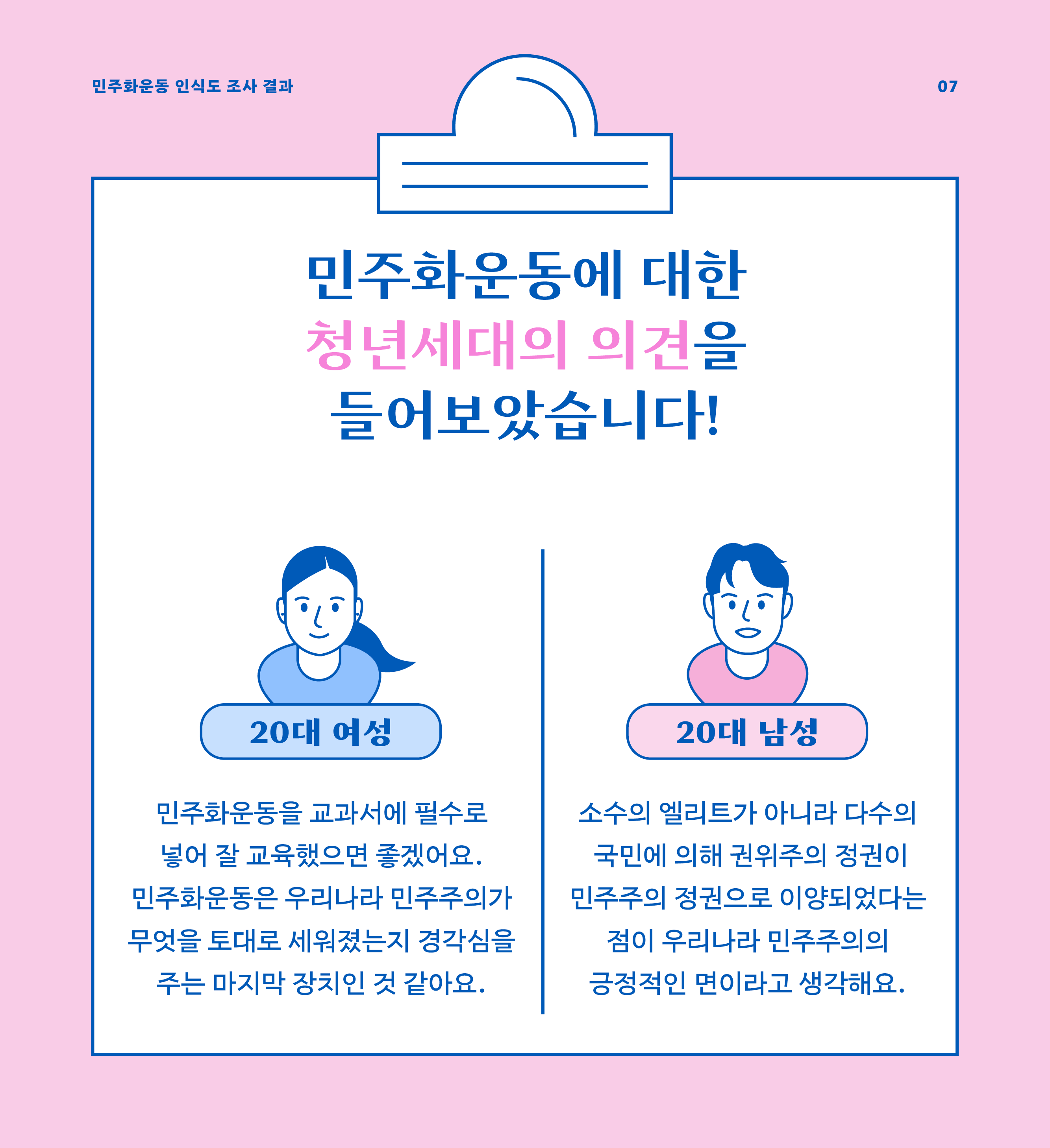 민주화운동에 대한 청년세대의 생각 (1)