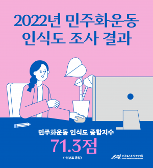 2022년 민주화운동 인식도 조사 결과 발표